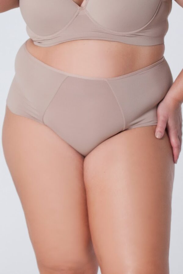 Calcinha Cintura Alta Fio Duplo Plus Size - Image 3