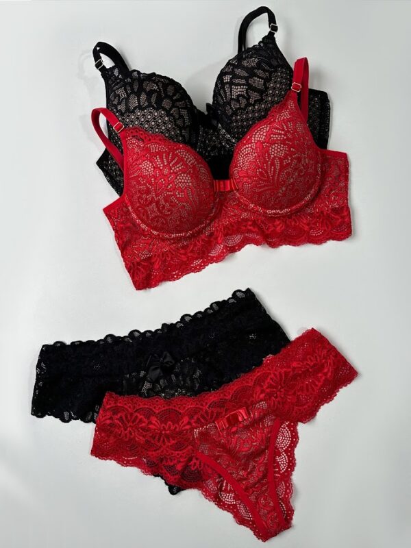 Conjunto Rendado com Bojo Bicolor - Image 4